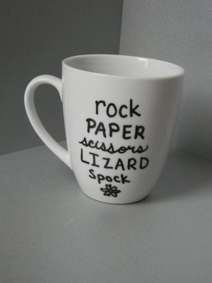 Funny The Big Bang Theory quote mug rock paper scissors lizard spock ...