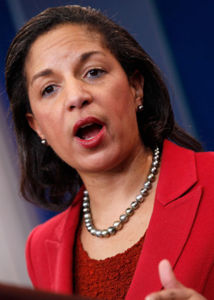 UN Ambassador Susan Rice Joins White House Press Secretary Carney For
