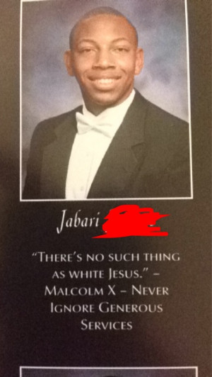 ... to slip this quote into the yearbook… I go to a catholic school