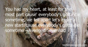 Favorite Avenged Sevenfold Quotes