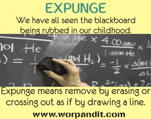 picture vocabulary for expunge