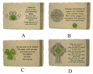 ... Wall Art Pack Of 8 Irish Blessing Faithstone Home Decor Plaques #47712