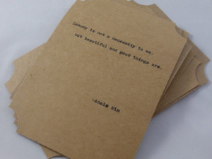 The ANAIS NIN COLLECTION--Quote Cards-- Five Hand-Made Art Typography ...