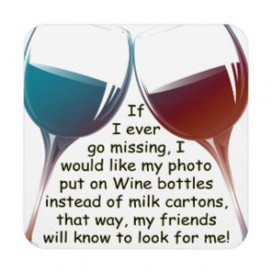 Funny Wine Sayings Drink Coasters