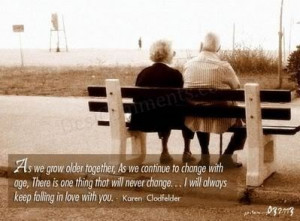 Love & Marriage quote - As we grow older together, as we continue to ...