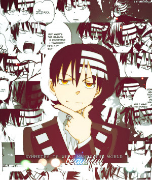 quote graphics manga world soul eater Death the Kid shinigami symmetry ...