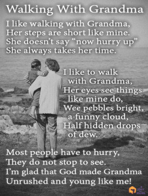 Poem: Walking With Grandma