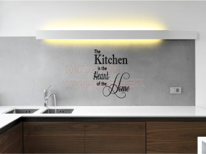 The kitchen is the heart of the home vinyl wall decals quotes sayings ...