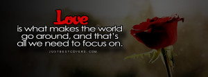 Click to view love is what makes facebook cover photo