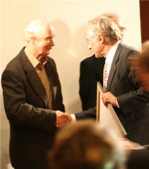 Dawkins receiving the Deschner Prize in Frankfurt, October 12, 2007 ...