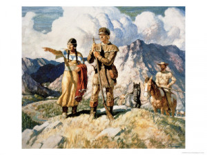sacagawea with lewis and clark during their expedition of 1804 06 ...