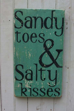Sandy toes and salty kisses