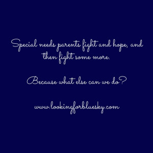 Looking for Blue Sky: Crying Inside