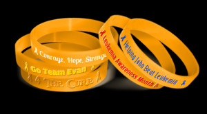 Raise Awareness with Leukemia Awareness Wristbands