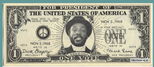 Militant black nationalist Dick Gregory.