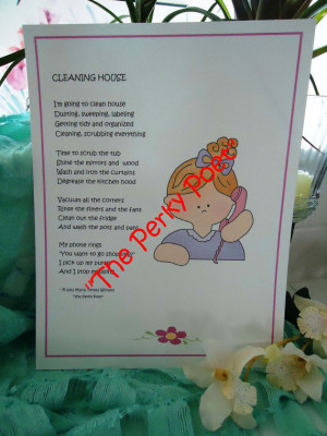 Cleaning House, Cute, Funny Friend Poem by 