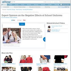 Expert Opinion on the Negative Effects of School Uniforms. Students ...