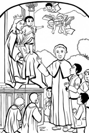 don bosco colouring pages