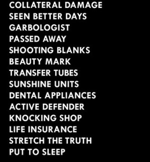 Lecture Extra: Euphemisms