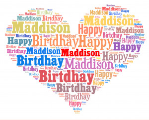 Hapy birthday Maddison by hiaamir
