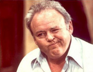 Term used to describe the ignorant, bigoted remarks of Archie Bunker ...
