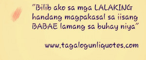 Bilib ako sa mga LALAKING handang magpakasal sa iisang BABAE lamang ...