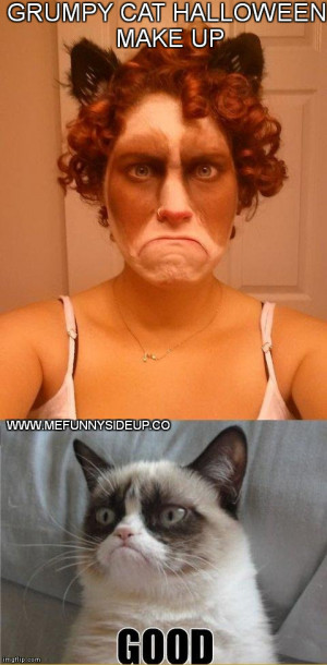 Grumpy Cat Halloween Make Up