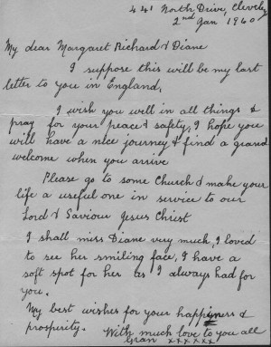 rare letter from my great gran, Mary (Taylor) Nelson to my mother ...