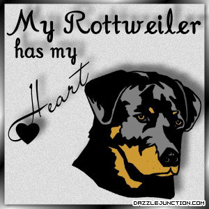 Pets Rottweiler Heart quote