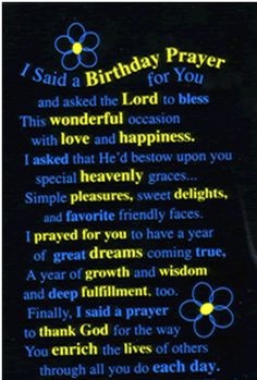 Birthday Poems | Free Christian Childrens Prayers - Religious Prayers ...