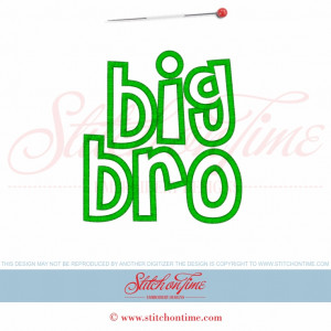 5618 Sayings : Big Bro Applique 5x7