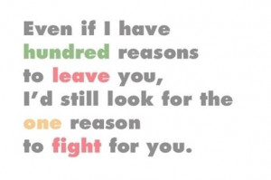 Even If We Fight I Still Love You