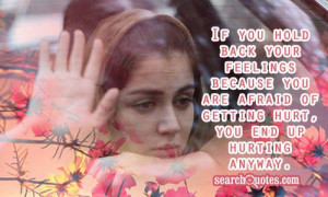 Feelings Because You Afraid