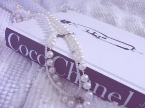 coco chanel, cute, necklace, pearls