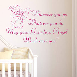 Guardian Angel Quotes Guardian angel wall sticker