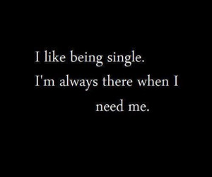 Why I am (happy) Single.