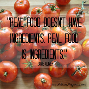 doesn't have ingredients. Real food is ingredients.