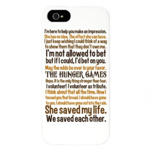 Cinna Gifts > Cinna Phone Cases > Hunger Games Quotes iPhone 5 Case