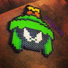 Looney Tunes Marvin the Martian perler beads by dopefuse