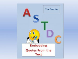 ASTDC: Embedding Quotes From the Text