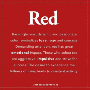 ️️ RED, my favorite color ️ #love #colours #quote #quotestags # ...