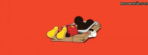 Mickey Mouse trapped in Mouse trap Funny Facebook Cover