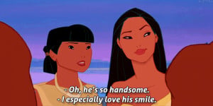 Pocahontas Sarcastic Smile Compliment
