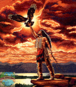 Gold Collection - Gift of the Eagle Feather - Cross Stitch World