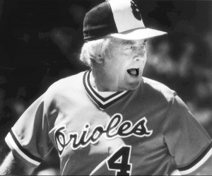 July 1980: Earl Weaver argues a call with an umpire. He was later ...