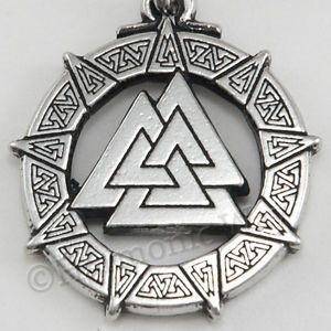 Valknut Celtic Warriors Knot Viking Odin Nordic God Pendant Necklace ...