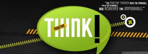 Think Positive Facebook Timeline Cover Photo