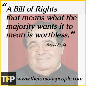 Bill of Rights that means what the majority wants it to mean is ...