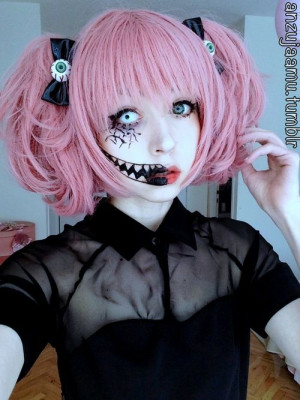 ... Creepy Kawaii, Gothic Lolita Makeup, Creepy Cute Makeup, Cute Creepy