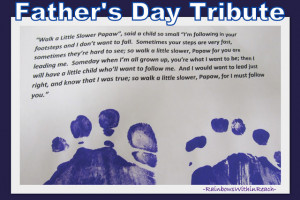 Baby Footprints Poem Fathers Day